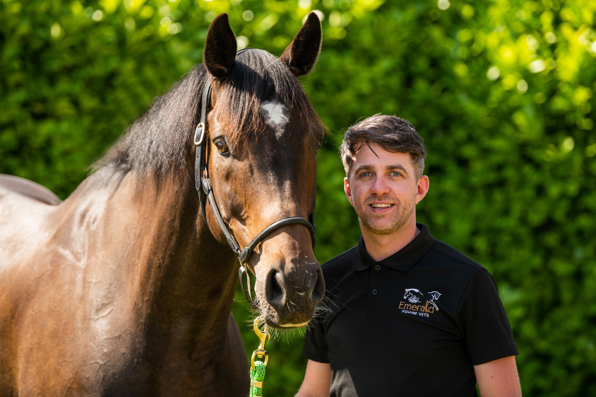Team member with horse